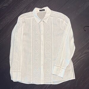 J.Crew Eyelet Linen Blouse NWOT